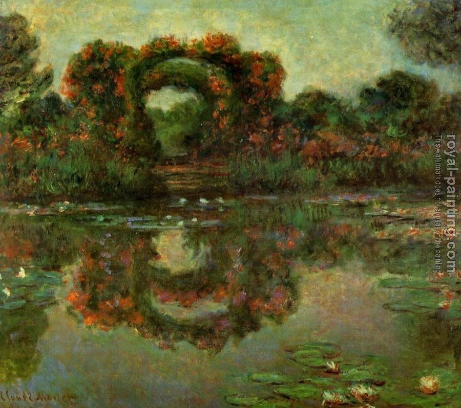 Claude Oscar Monet : The Flowered Arches at Giverny